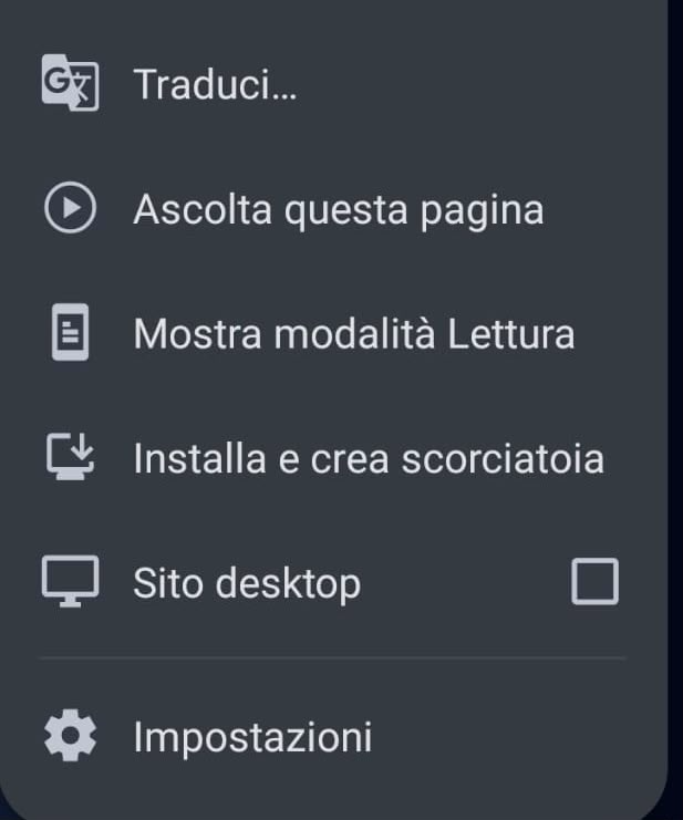 Installa e crea scorciatoia