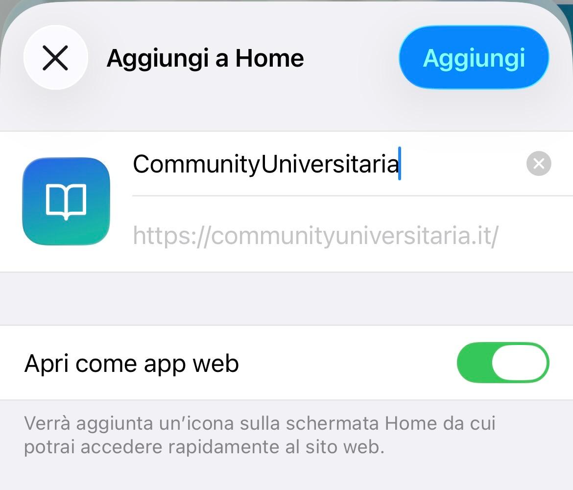 Conferma Aggiungi